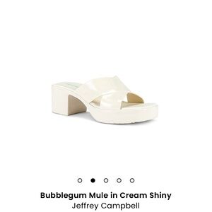Jeffrey Campbell Cream Bubblegum Mule size 6